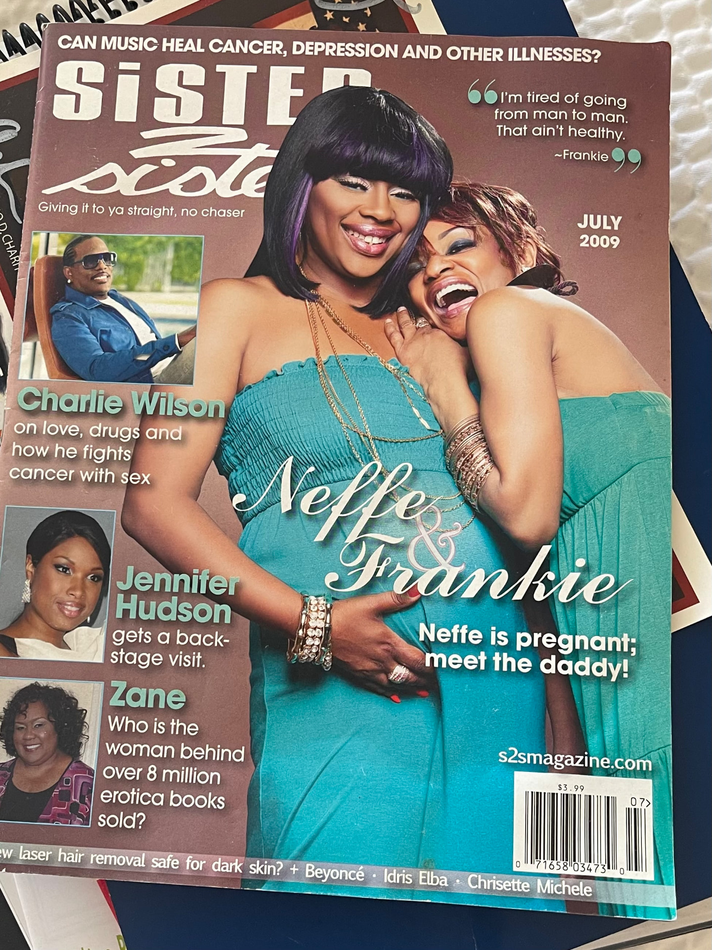 Sister 2 Sister magazine cover, July 2009